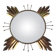 Large Sun Mirror • Witch's Eye • Brass/Metal • 1970
