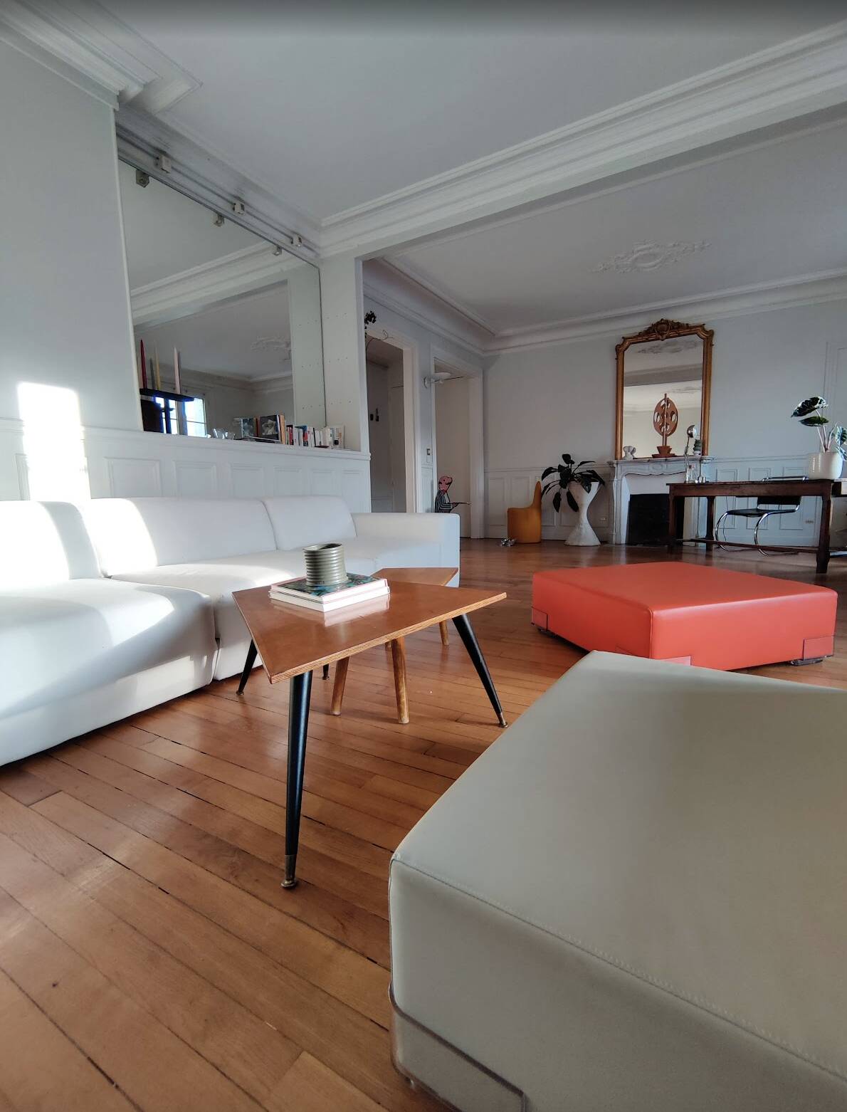 Ensemble Chauffeuse et Pouf "Plastics" - Design Piero Lissoni pour Kartell