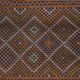 Turkish Geometric Jajim Flat-Weave Textile - Dining Room Kilim 5'3" X 8'10"