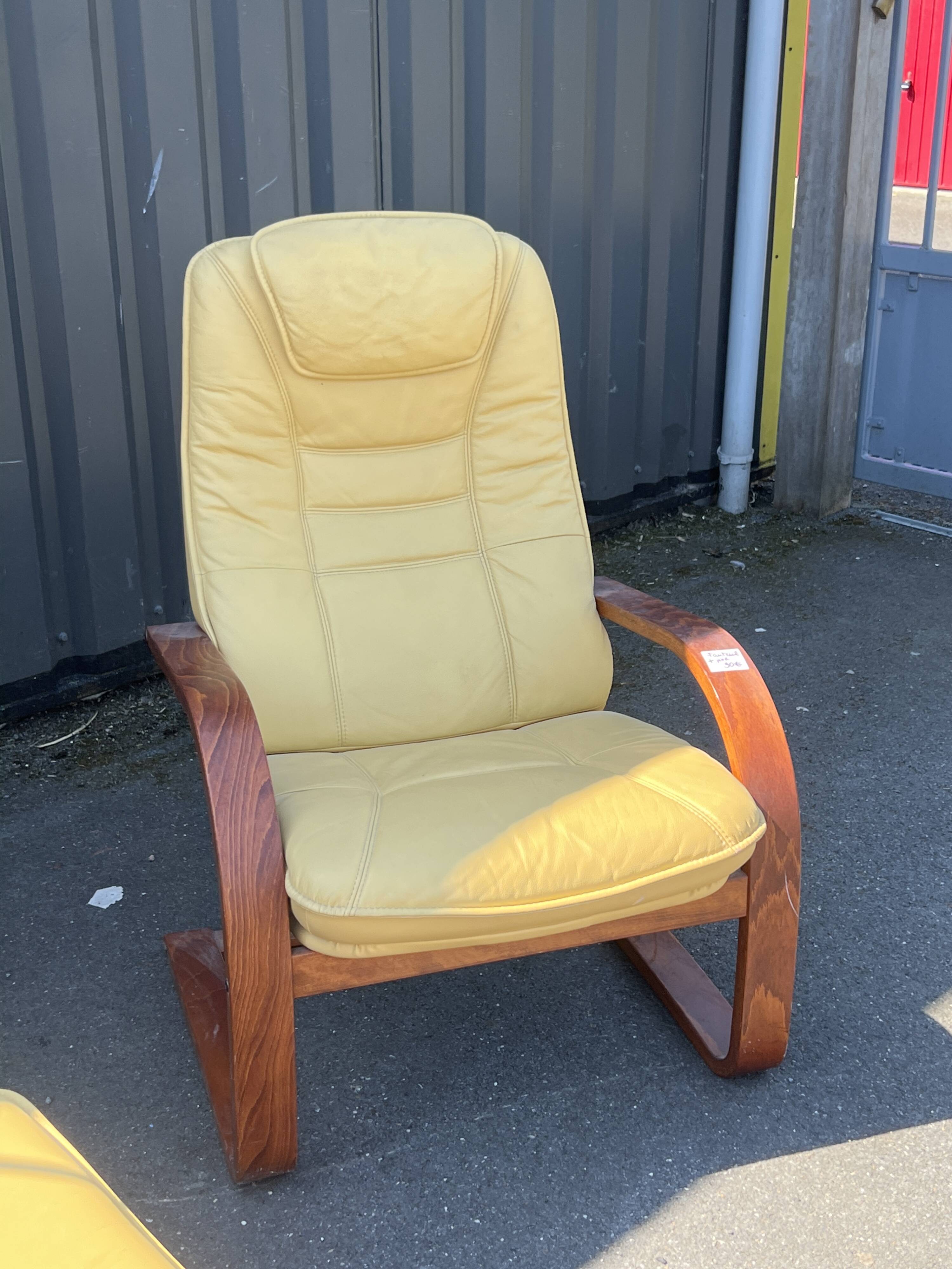 Vintage leather armchair