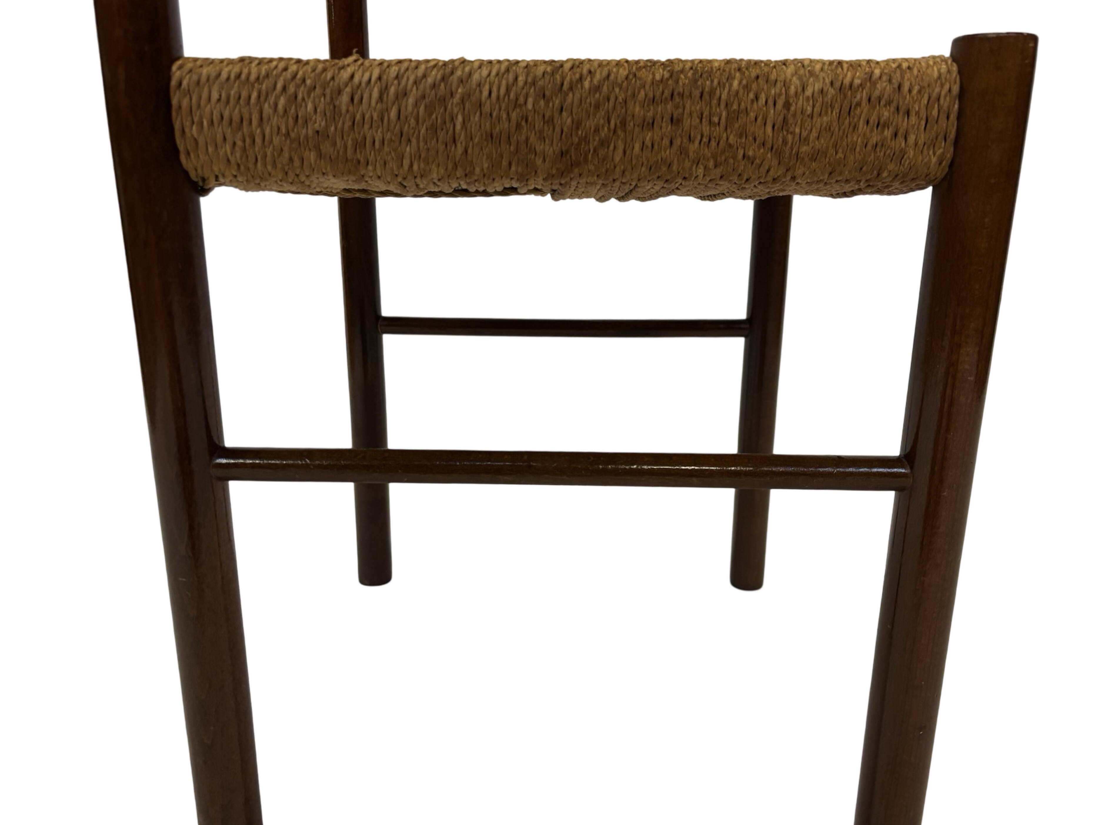 Vintage chair danish design papercord 60s dining chair