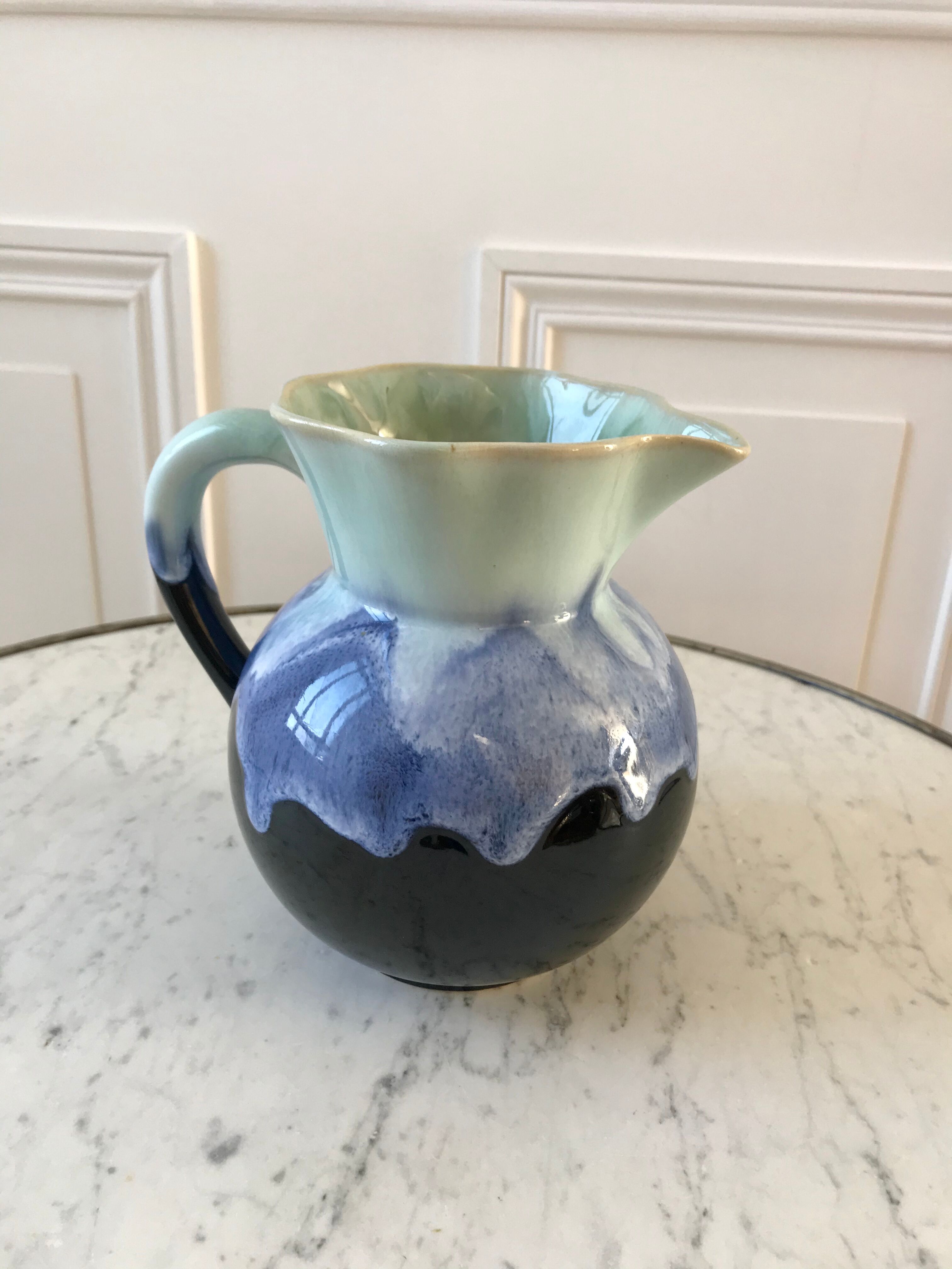 Artisanal ceramic pitcher