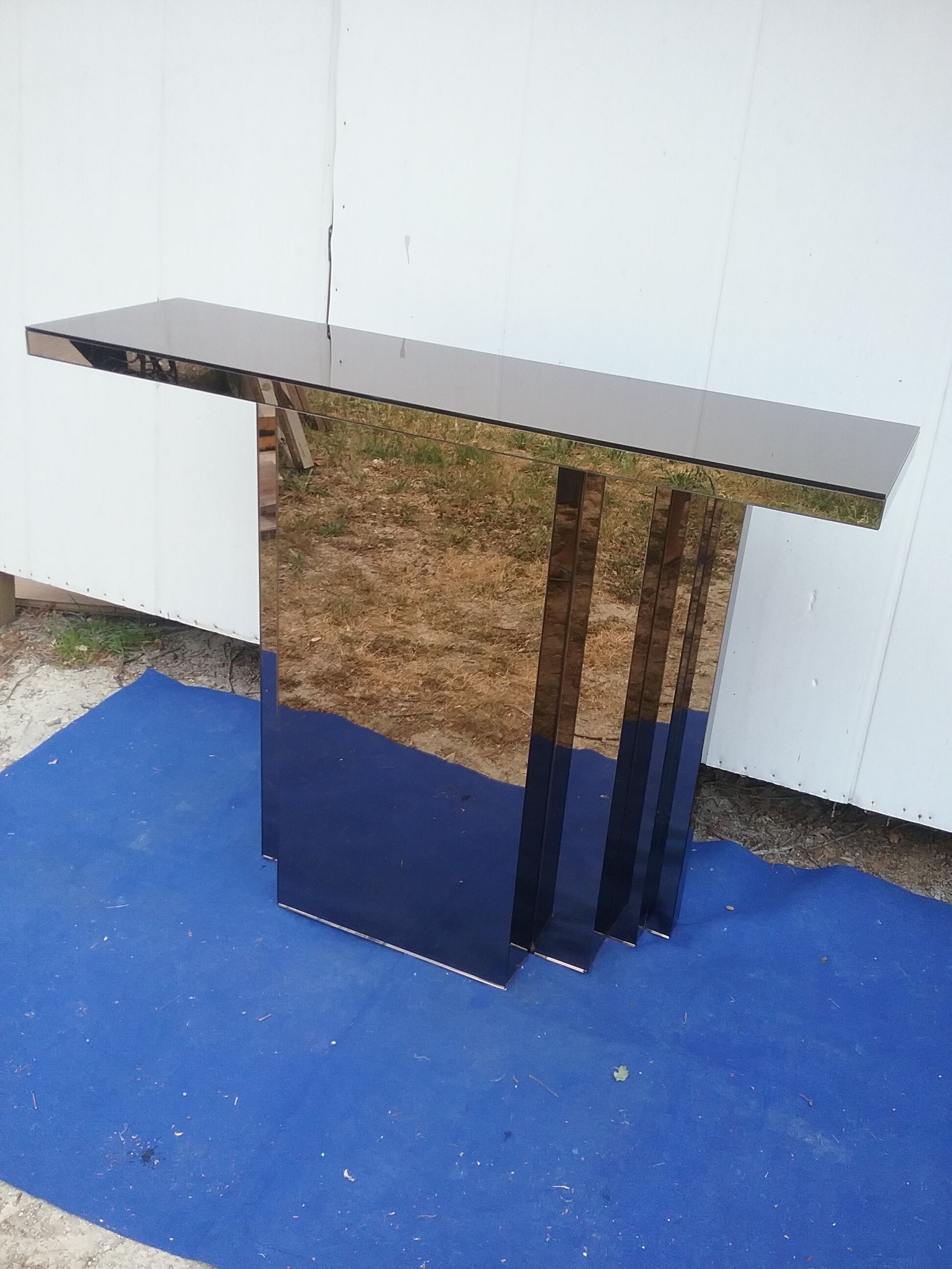 Vintage mirrored console