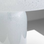 Doria table lamp in bubble glass with rainbow coloured details