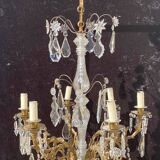 Lustre ancien à pampilles