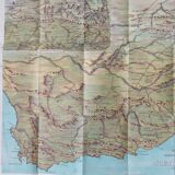 Bird's-eye map of South Africa 1900's