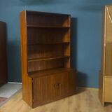 Shelf, 2 sections, rosewood veneer, 1960s/70s. 20th century