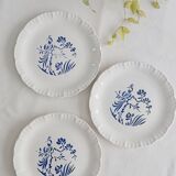Set of 3 Digoin Sarreguemines Paradis dessert plates