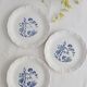 Set of 3 Digoin Sarreguemines Paradis dessert plates