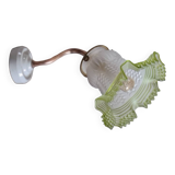 Green tulip wall light