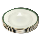 6 assiettes creuses XIX siècle Villeroy and Boch