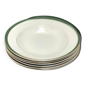 6 hollow plates XIX century Villeroy and Boch