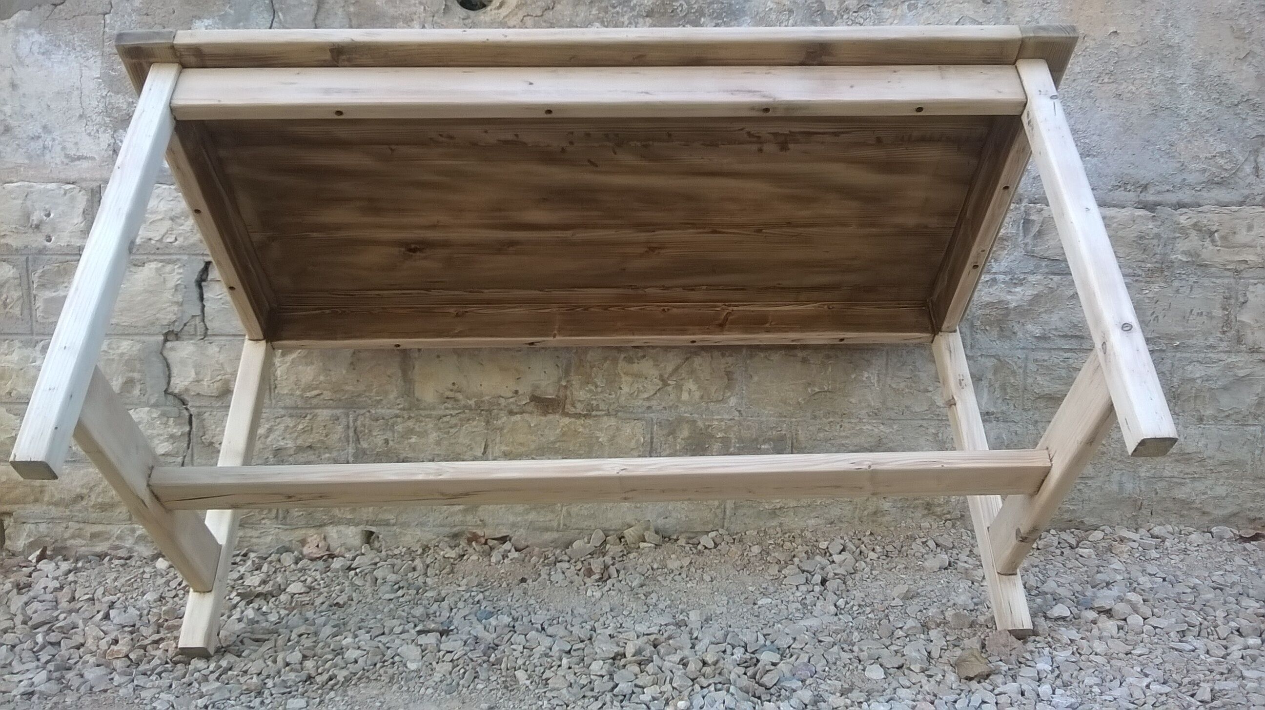 Table de ferme bois brut