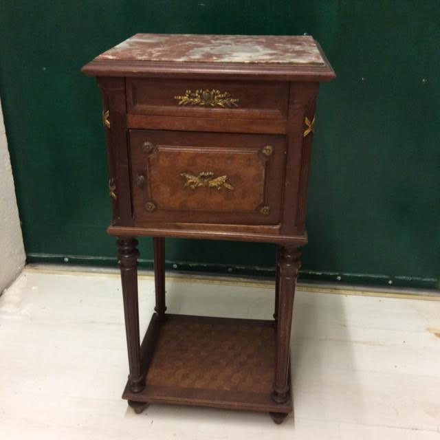 Wooden bedside table