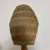 Vintage coco rattan bamboo floor lamp