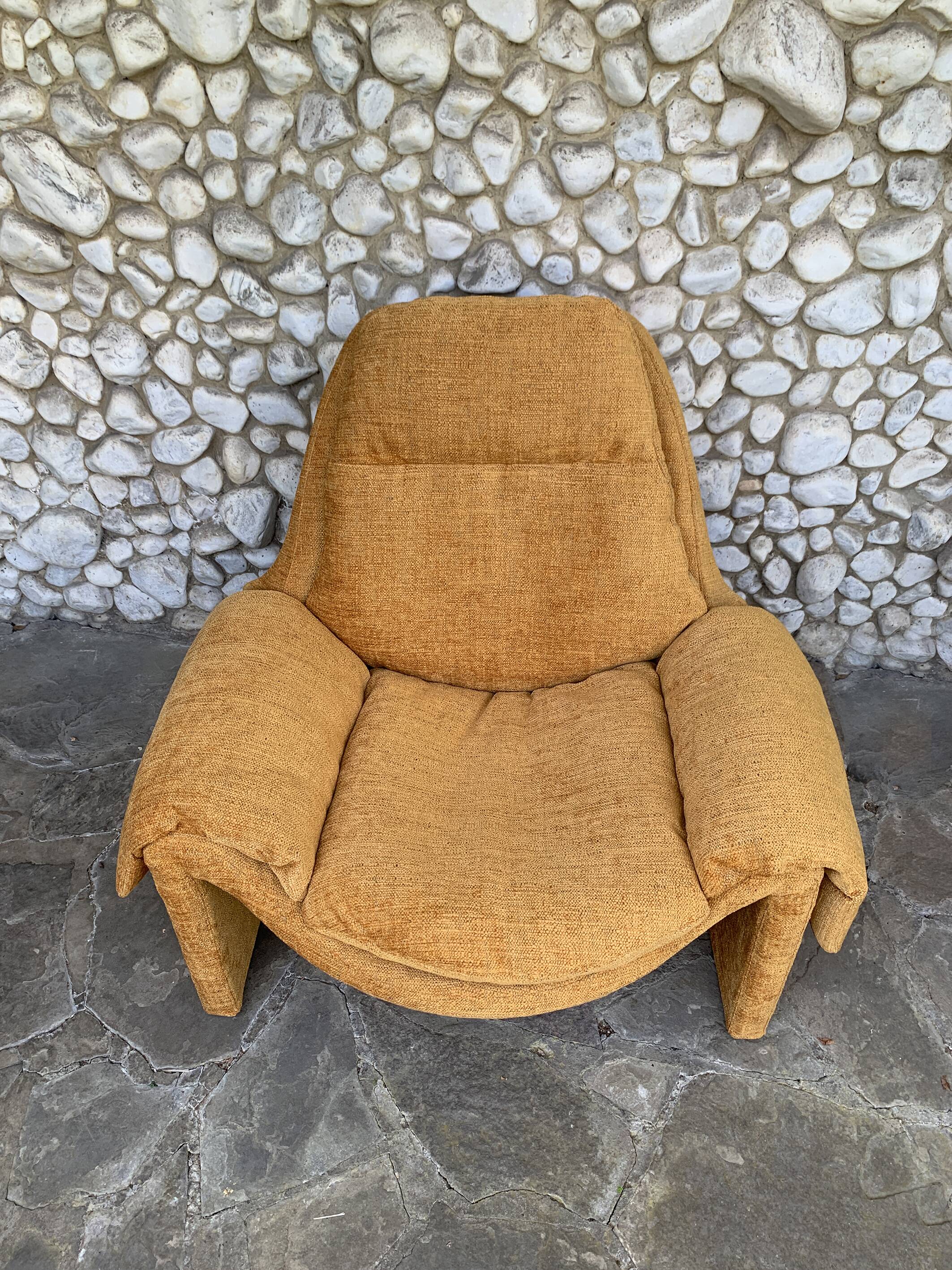 Vittorio Introini P60 lounge chair for Saporiti Italia, 1970s