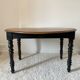 Round table black folding room