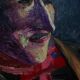 Painting portrait of a Dandy with oil on wood