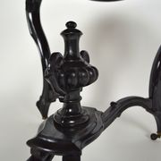 Napoleon III violin table in blackened wood, France, circa 1870