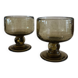 2 Biot glassware cut glasses