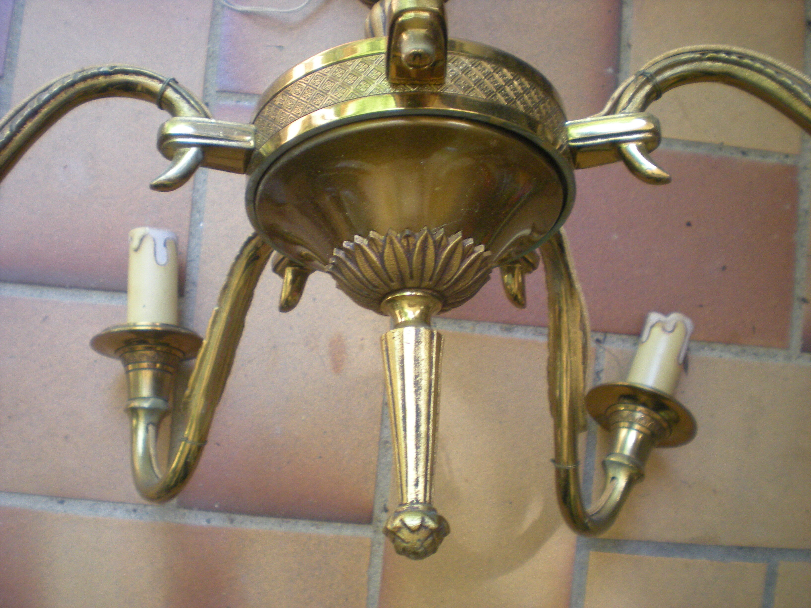 Lustre art deco-5 branches