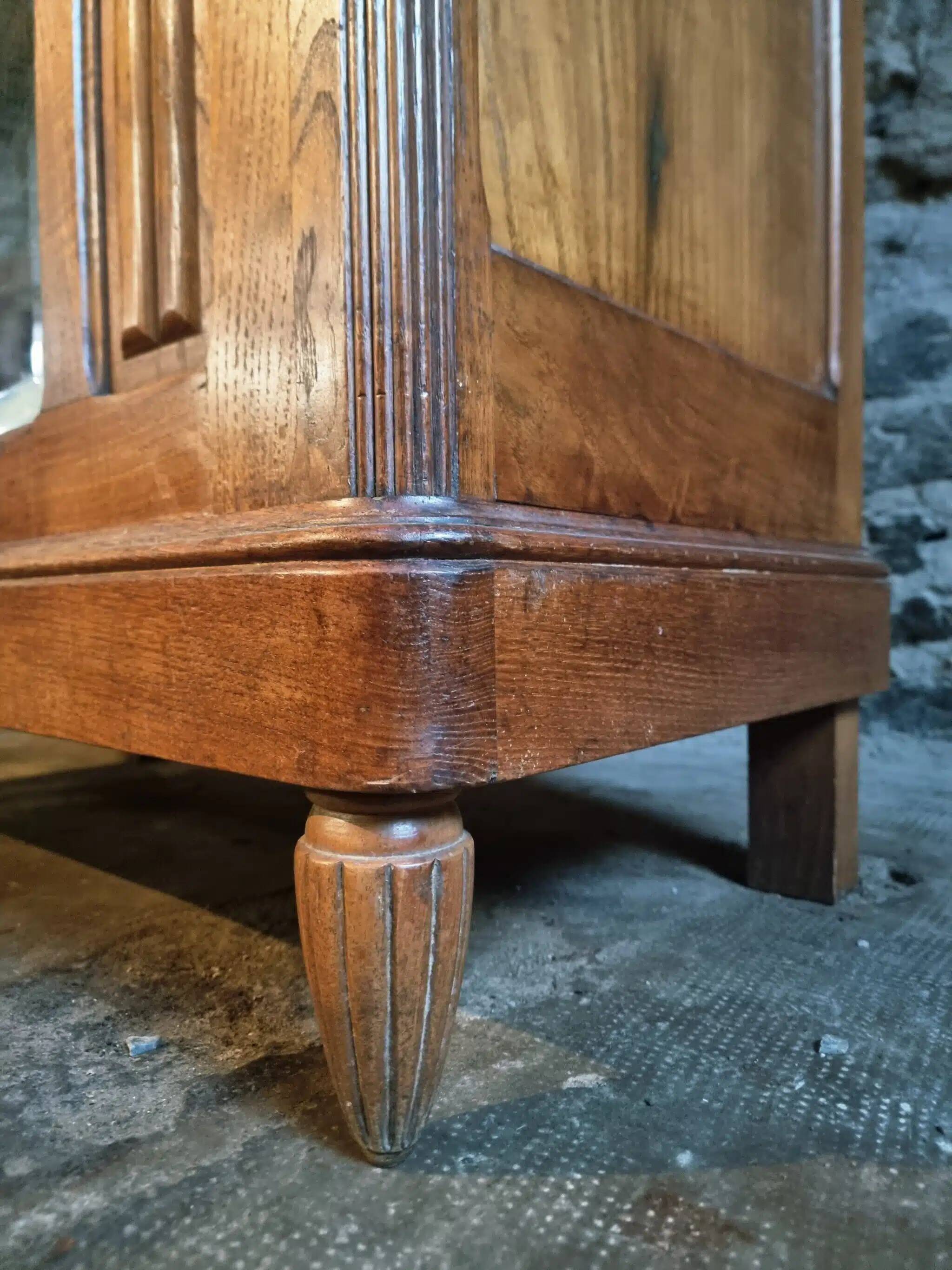 French antique oak wardrobe from the 1930s.