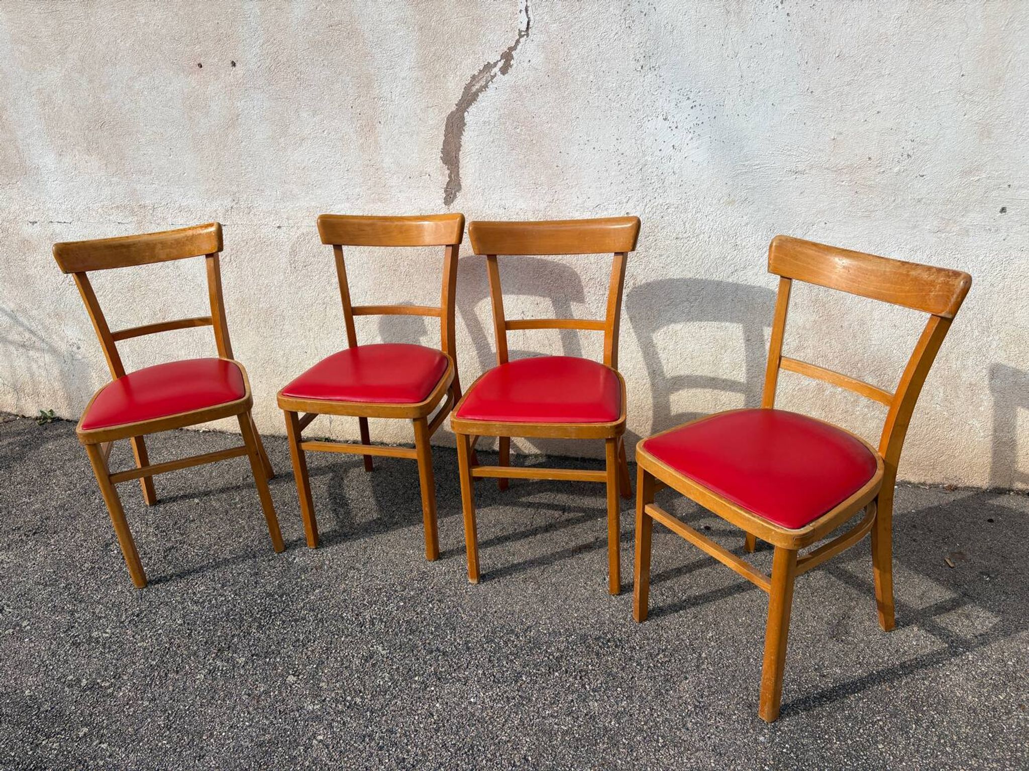 Set of 4 vintage bistro chairs