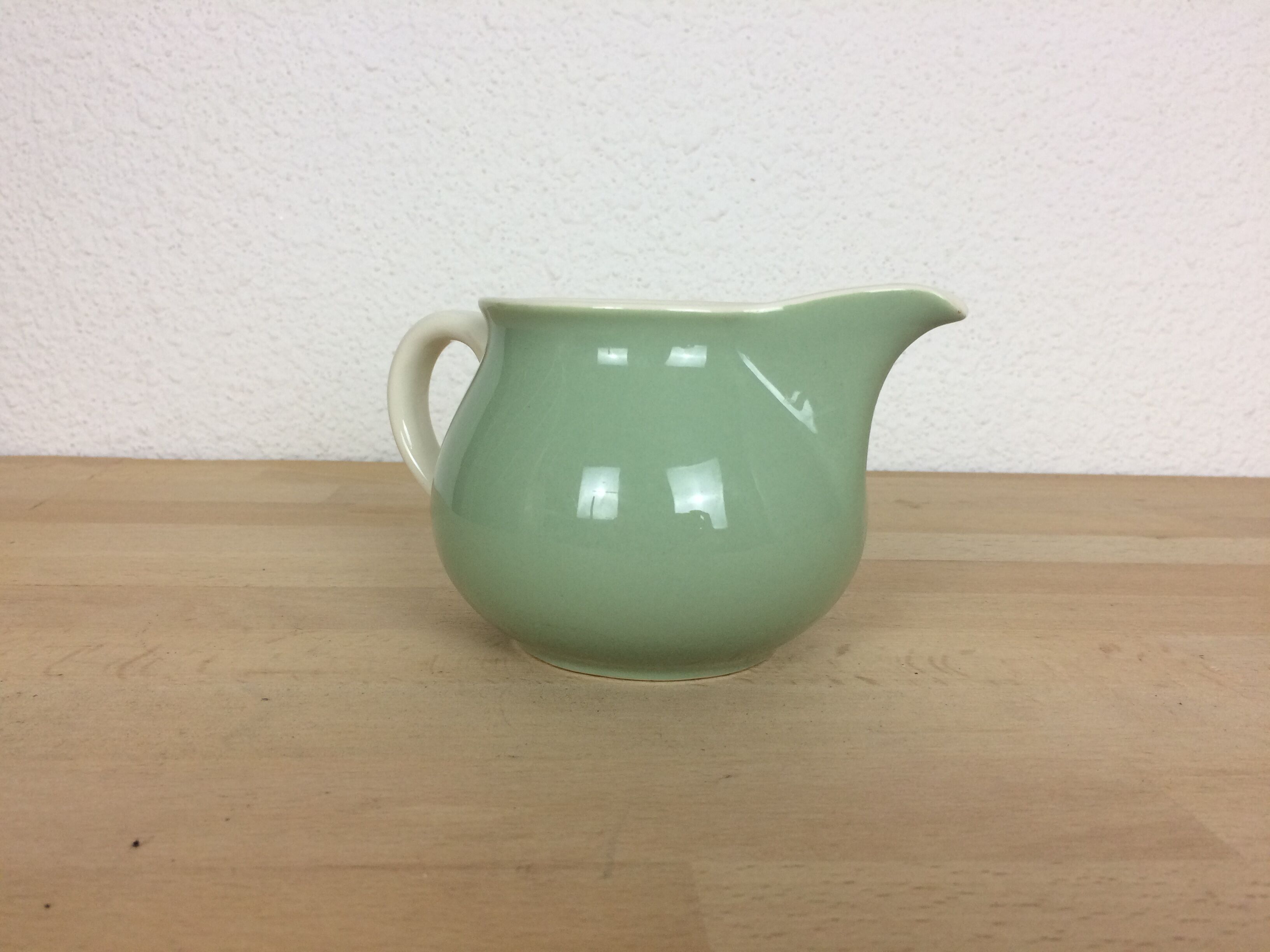 Villeroy cream pot or milk - Boch, green ceramic water vase