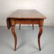 Louis XV style table curved legs two drawers and extension cord