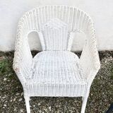 3 vintage rattan armchairs, adult size, 1960s