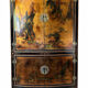 Meuble asiatique de rangement en bois peint, style chinois traditionne