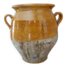 Pot à graisse ancien, terre cuite vernissée, poterie du Sud de la France