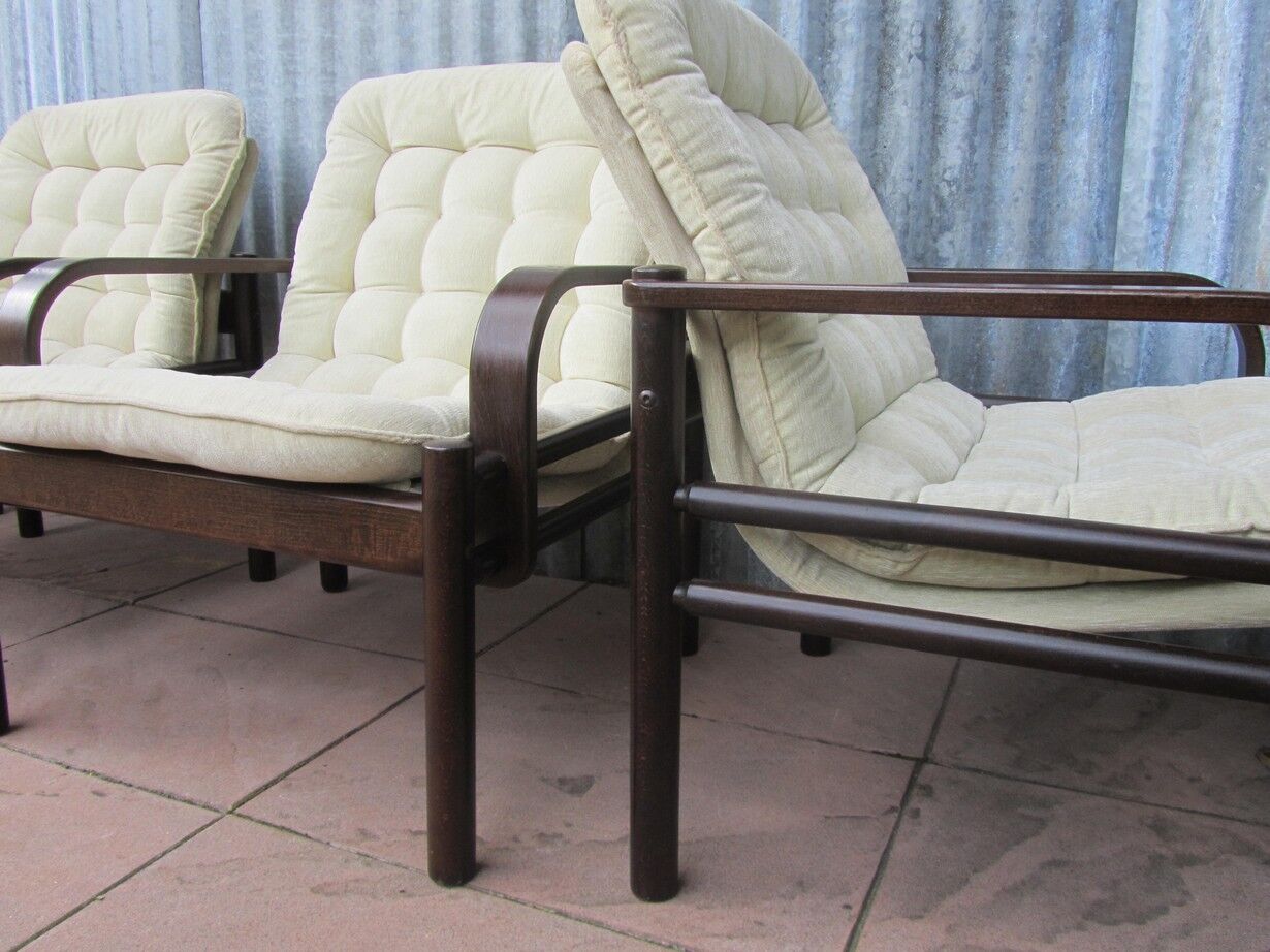 Lounge Easy Chairs by Bror Boije for Dux Miljo Expo, Sweden 1980s, Set of 4