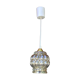 Suspension, amber molded glass globe