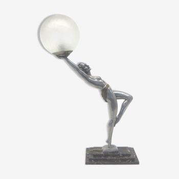 Art Deco lamp with marble foot