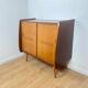 Meuble à chaussure vintage en bois, 1960
