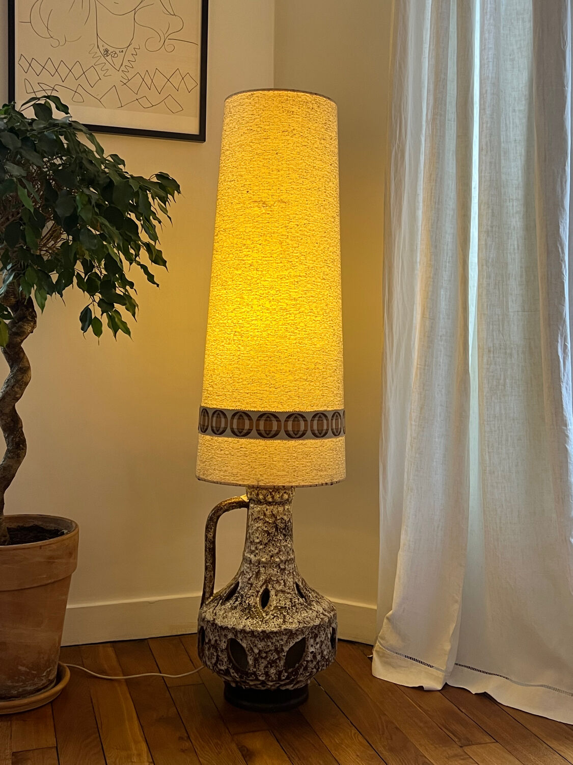 Lampe de sol seventies