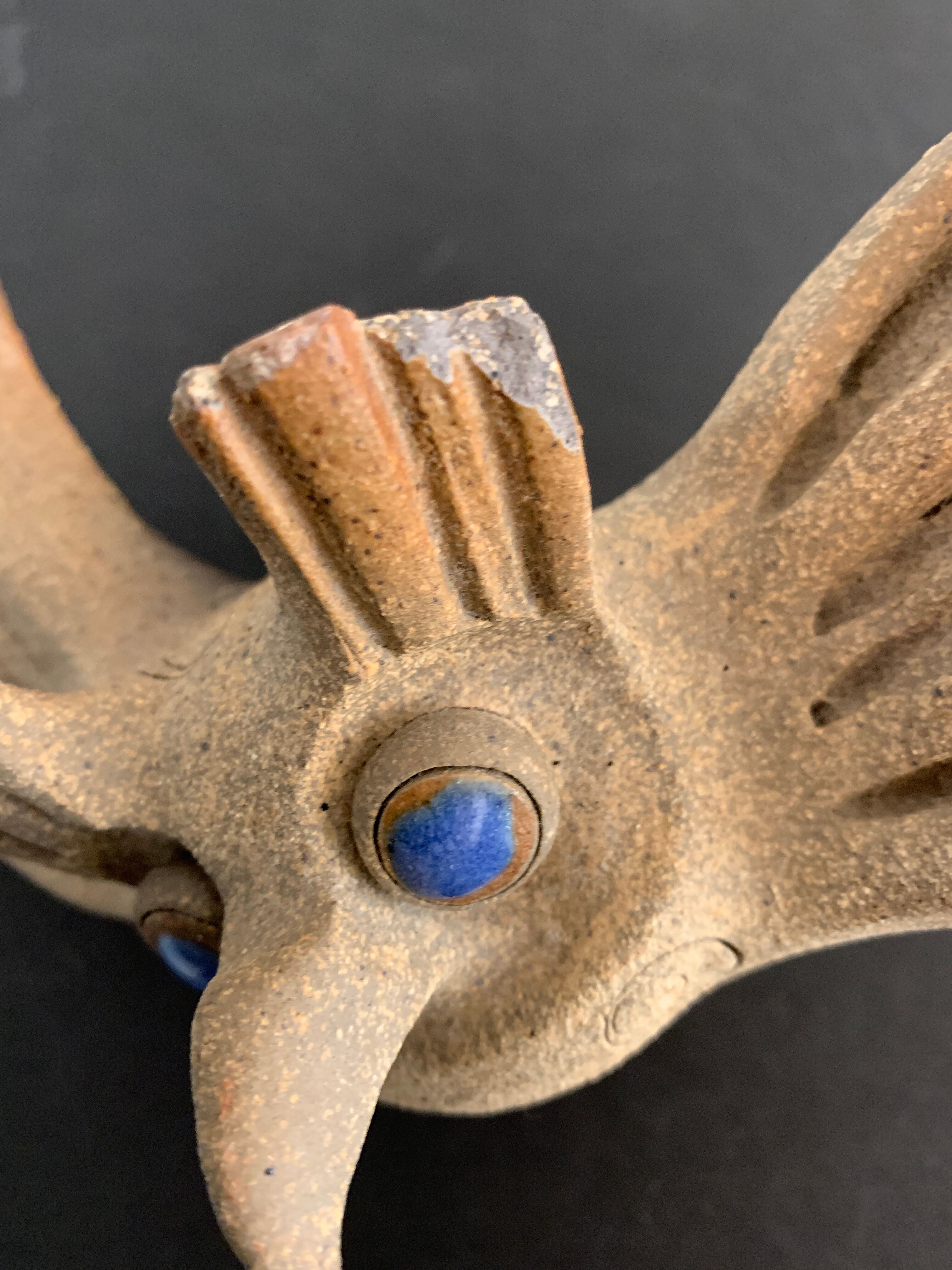 Ceramic owl atelier Palègre, France, 1970