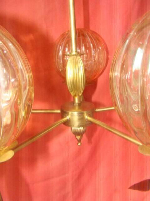 five-armed chandelier from the 1970s