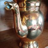 Chimera spout coffee pot in porcelain covered with gilding, Delvaux Paris