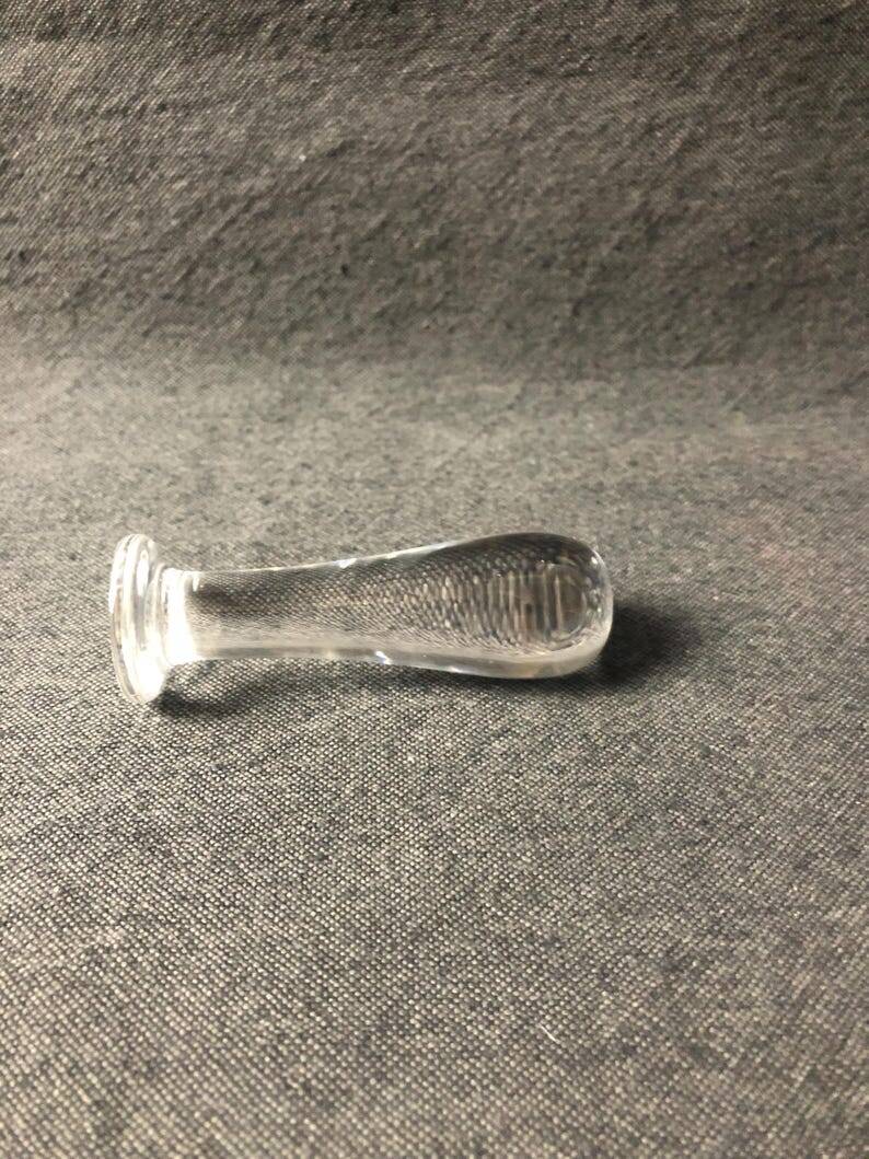 Baccarat Crystal Ashtray, Mortar and Pestle design, Stamped, France