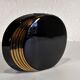 Black and gold ceramic vase - japanese design