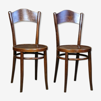 Set de 2 chaises bistrot Horgen-Glaris début XXe