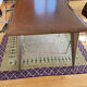 Vintage dining table by Aleph model M-series long by Philippe Starck 1987 African mahogany top