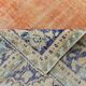 Blue Orange 250x350 cm Carpet, Vintage Large Rug, Turkish Antique Rug.