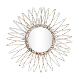 Miroir en rotin 36 cm