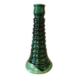 Large green ceramic candle holder Morocco