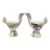 Two ceramic shells Lili Voltz zoomorph Vallauris 60s