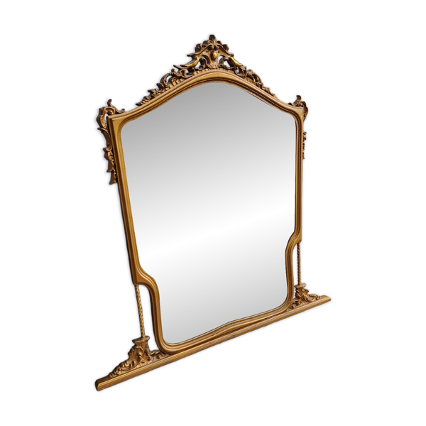 Miroir atypique doré