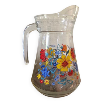 Vintage pitcher in thick glass